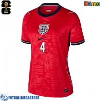 Fotballdrakt Dame England Declan Rice #4 Bortedrakt VM 2026 Kortermet